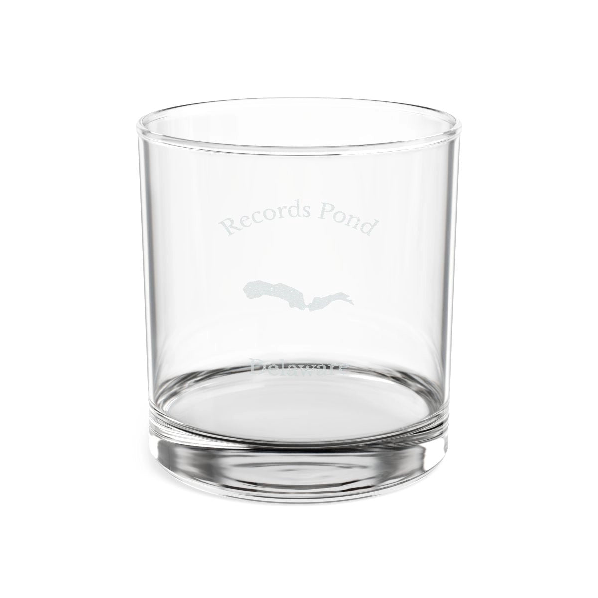 Delaware  Records  Pond  Engraved  Whiskey  Glass  other  position  view  from  front  10.5oz.webp