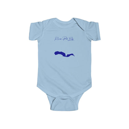 Delaware  Records  Pond  Onesie  front  position  view  from  front  light  blue.webp