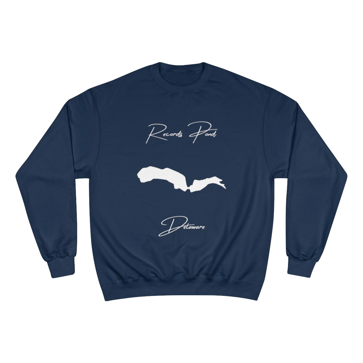 Delaware  Records  Pond  Sweatshirt  front  position  view  from  front  navy.webp