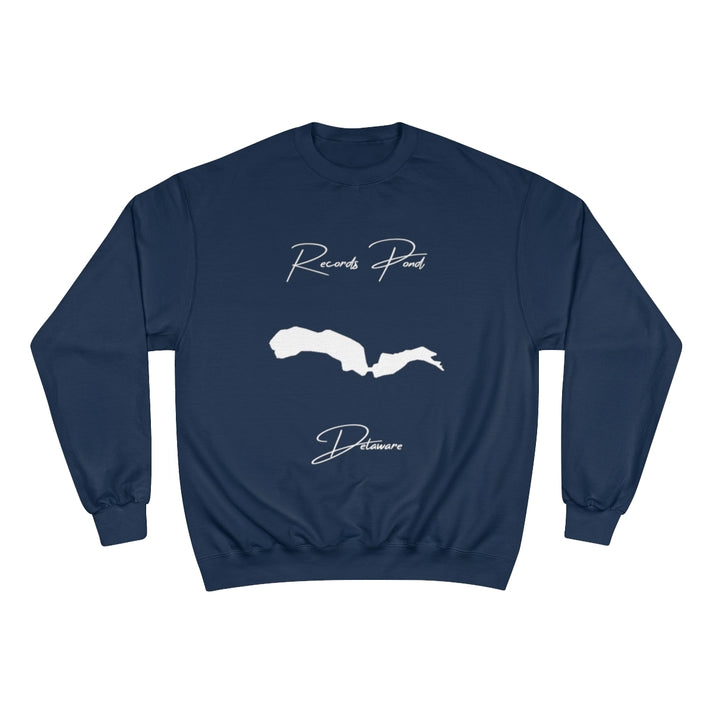 Delaware  Records  Pond  Sweatshirt  front  position  view  from  front  navy.webp