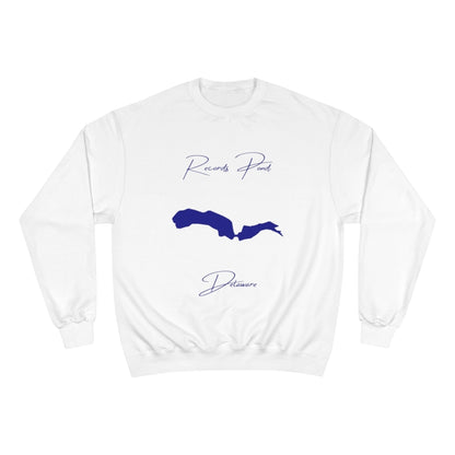 Delaware  Records  Pond  Sweatshirt  front  position  view  from  front  white.webp