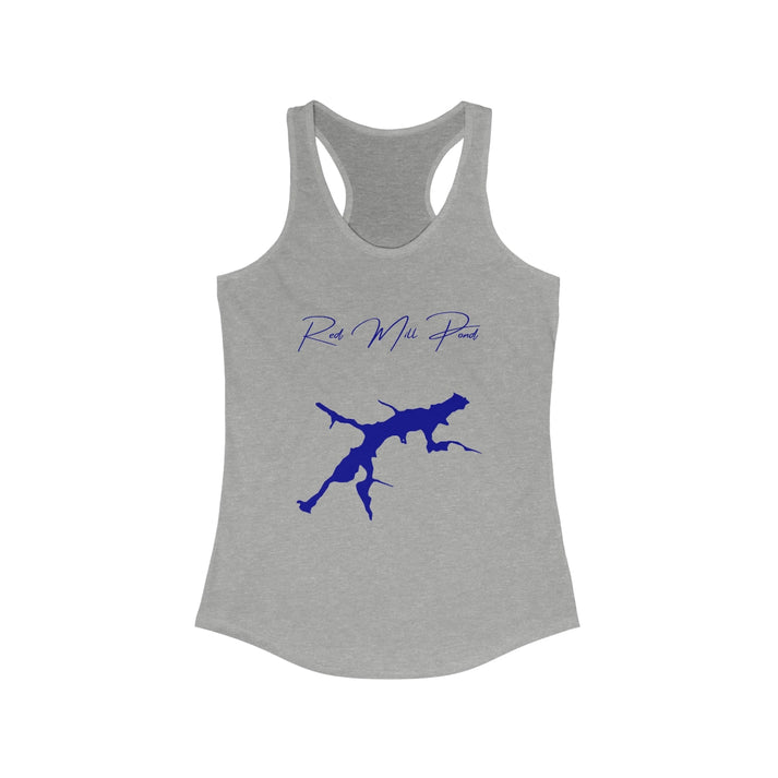 Delaware  Red  Mill  Pond  Racerback-Tank  front  position  view  from  front  heather  grey.webp