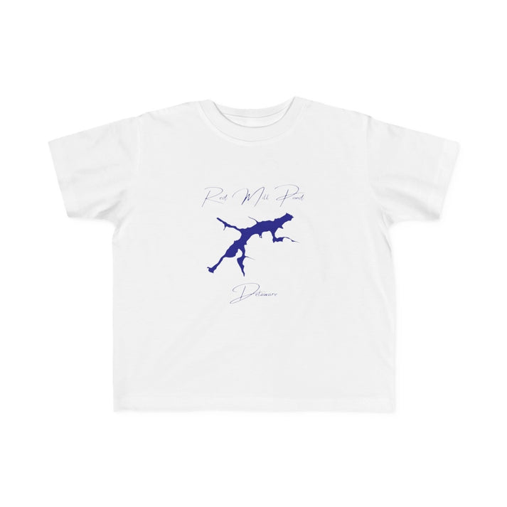 Delaware  Red  Mill  Pond  Toddler  T-shirt  front  position  view  from  front  white.webp