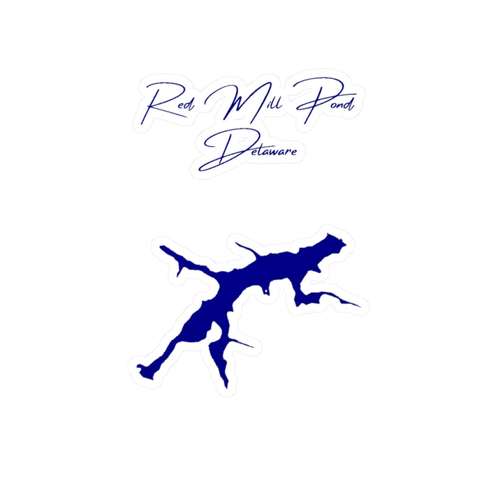Delaware  Red  Mill  Pond  Vinyl  Decal  other  position  view  from  front  4  x  6.webp