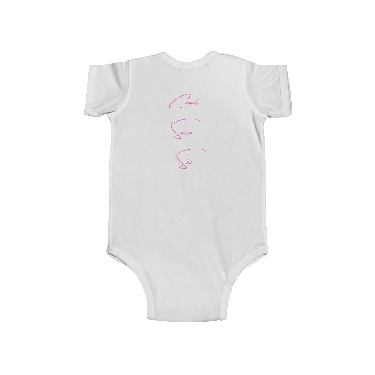 Delaware  Silver  Lake  Onesie  back  position  view  from  back  white.webp