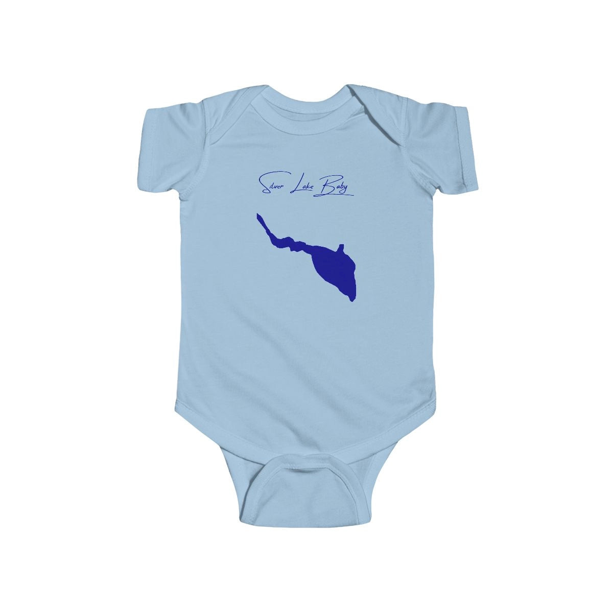 Delaware  Silver  Lake  Onesie  front  position  view  from  front  light  blue.webp