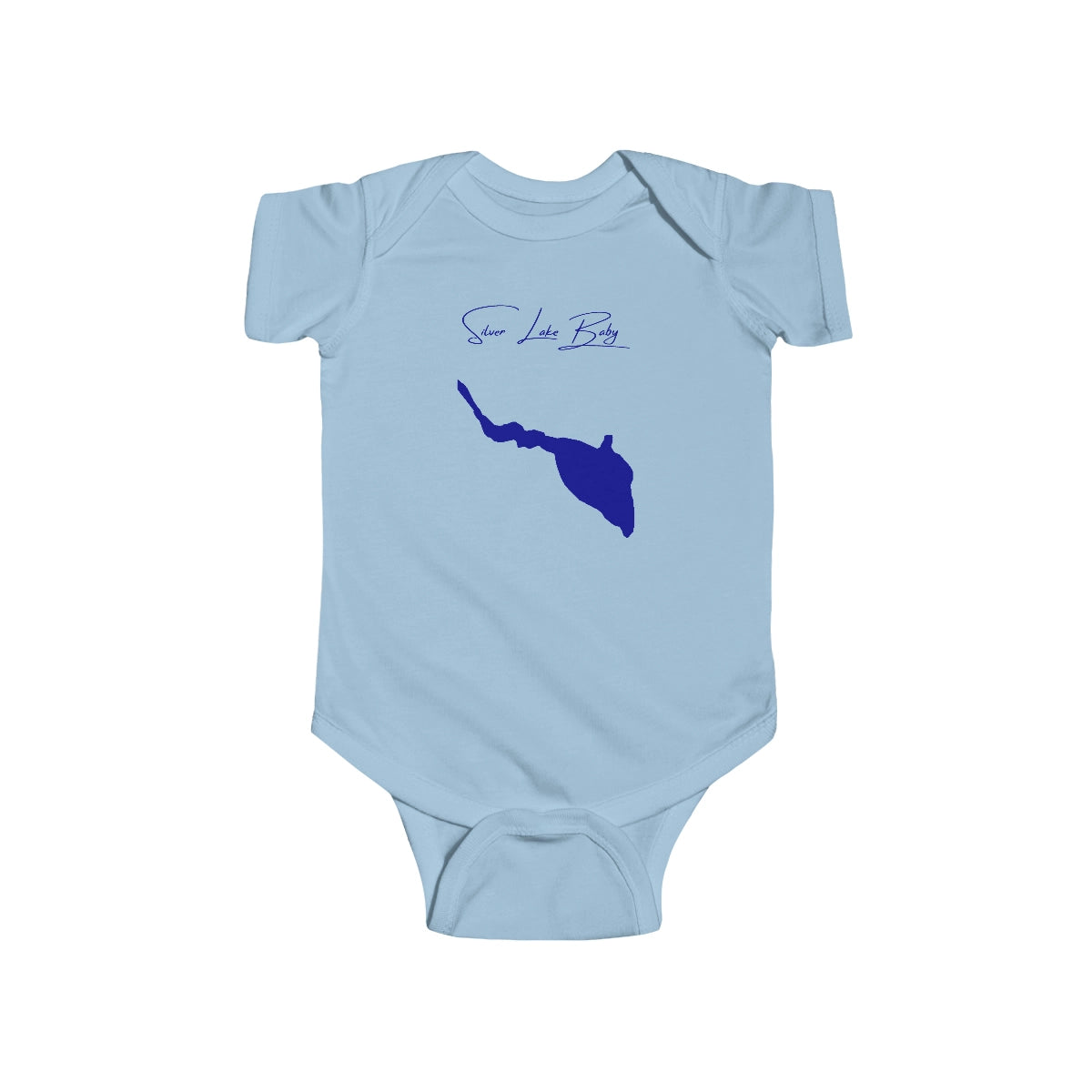Delaware  Silver  Lake  Onesie  front  position  view  from  front  light  blue.webp