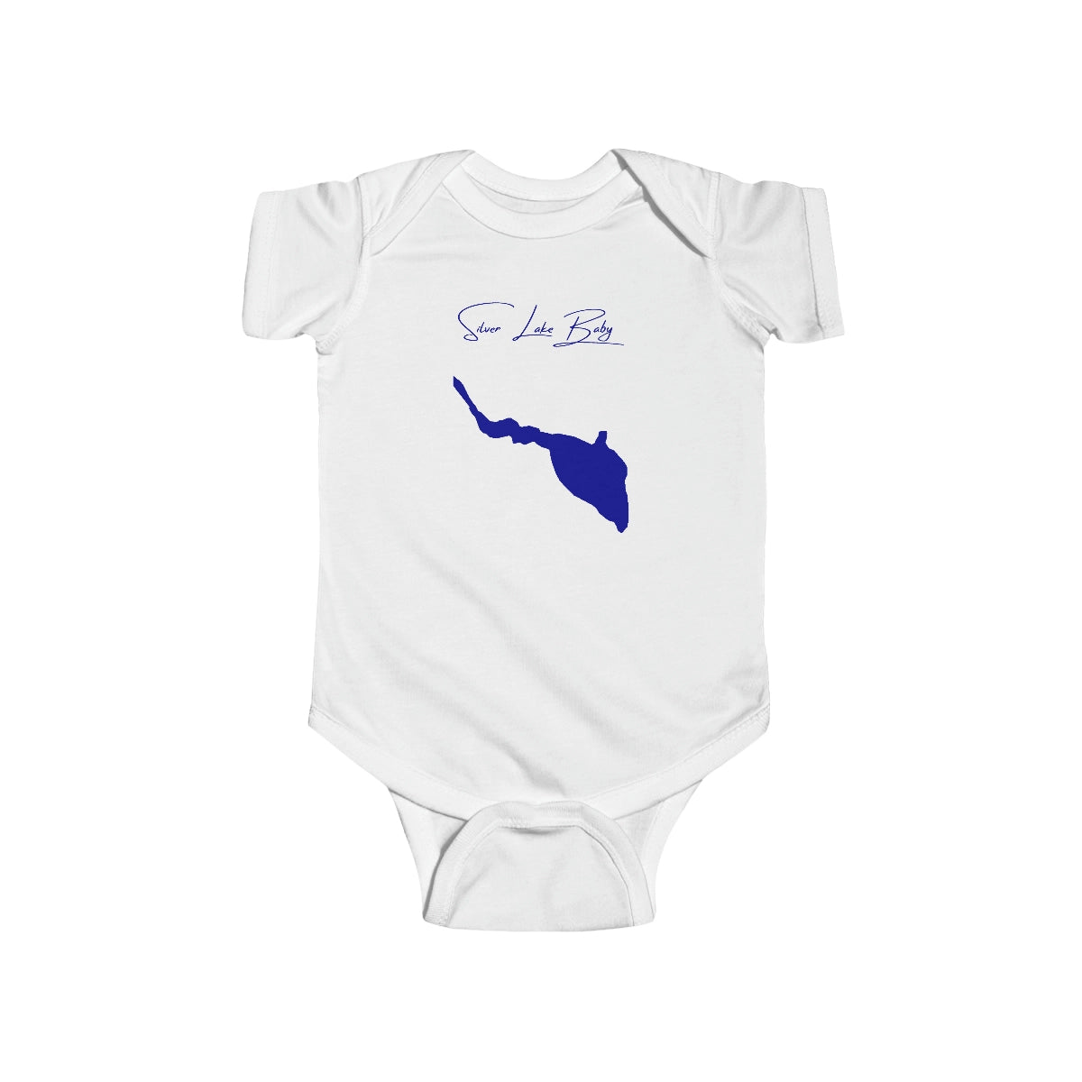 Delaware  Silver  Lake  Onesie  front  position  view  from  front  white.webp