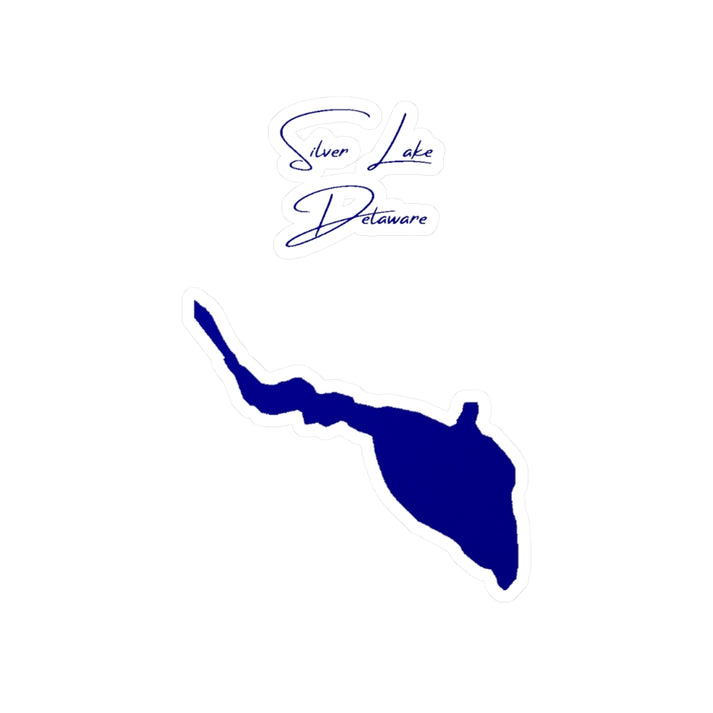 Delaware  Silver  Lake  Vinyl  Decal  other  position  view  from  front  4  x  6.webp