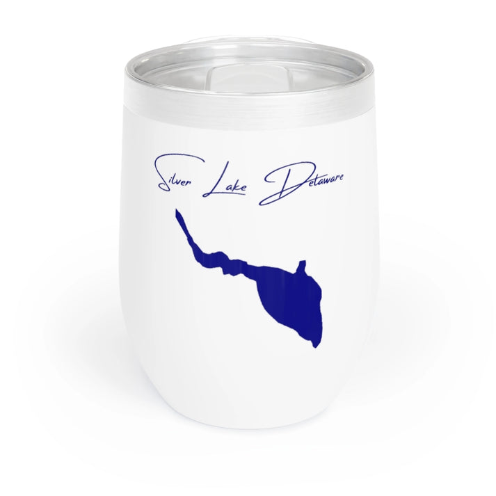 Delaware  Silver  Lake  Wine  Tumbler  front  position  view  from  front  white.webp
