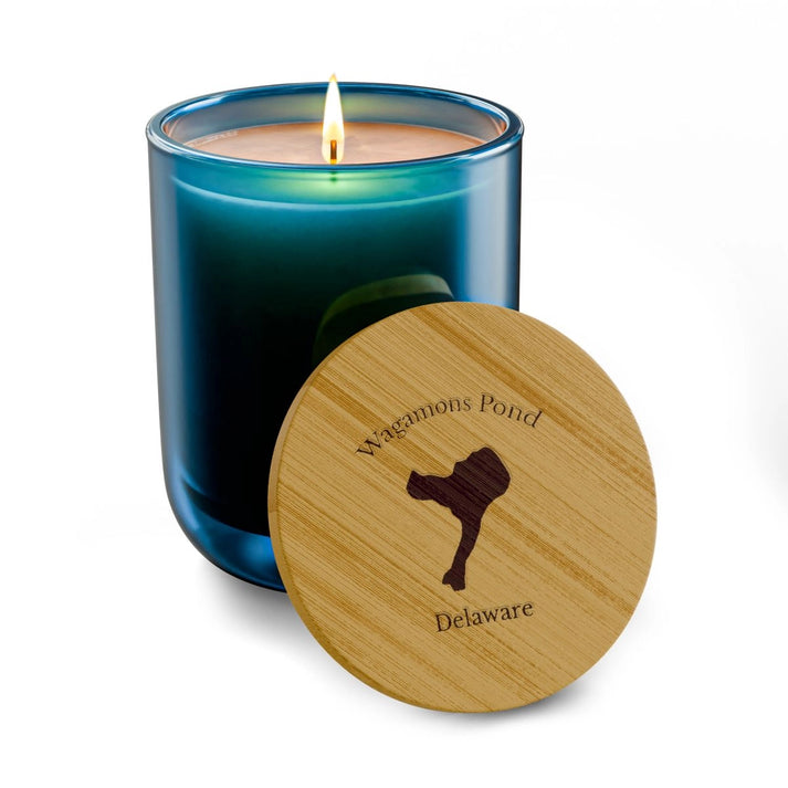 Delaware  Wagamons  Pond  Engraved  Candle  other  position  view  from  front  deep  pacific.webp