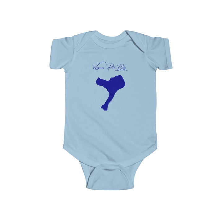 Delaware  Wagamons  Pond  Onesie  front  position  view  from  front  light  blue.webp
