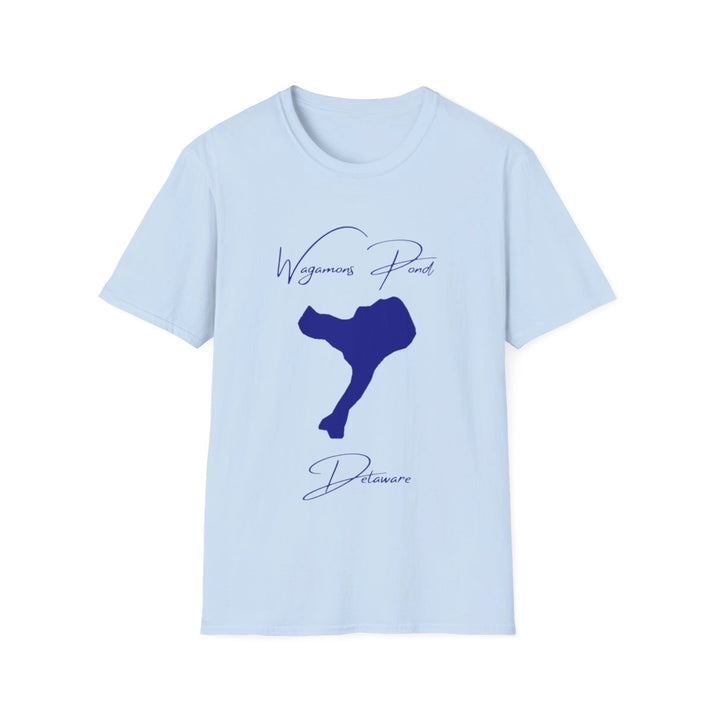 Delaware  Wagamons  Pond  T-shirt  front  position  view  from  front  light  blue.webp