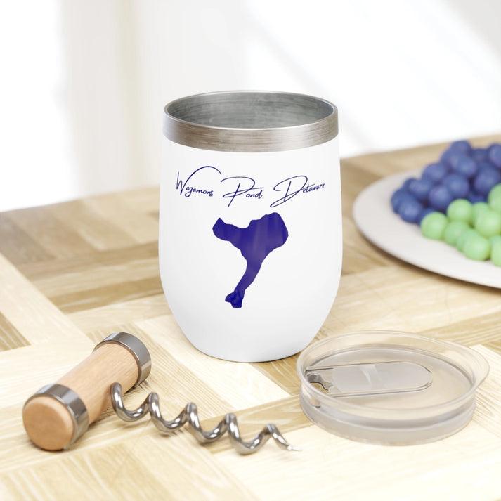 Delaware  Wagamons  Pond  Wine  Tumbler  other  position  view  from  context  white.webp