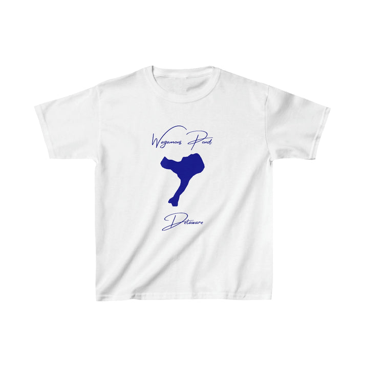 Delaware  Wagamons  Pond  Youth  T-shirt  front  position  view  from  front  white.webp