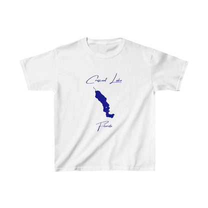 Florida  Crescent  Lake  Youth  T-shirt  front  position  view  from  front  white.webp