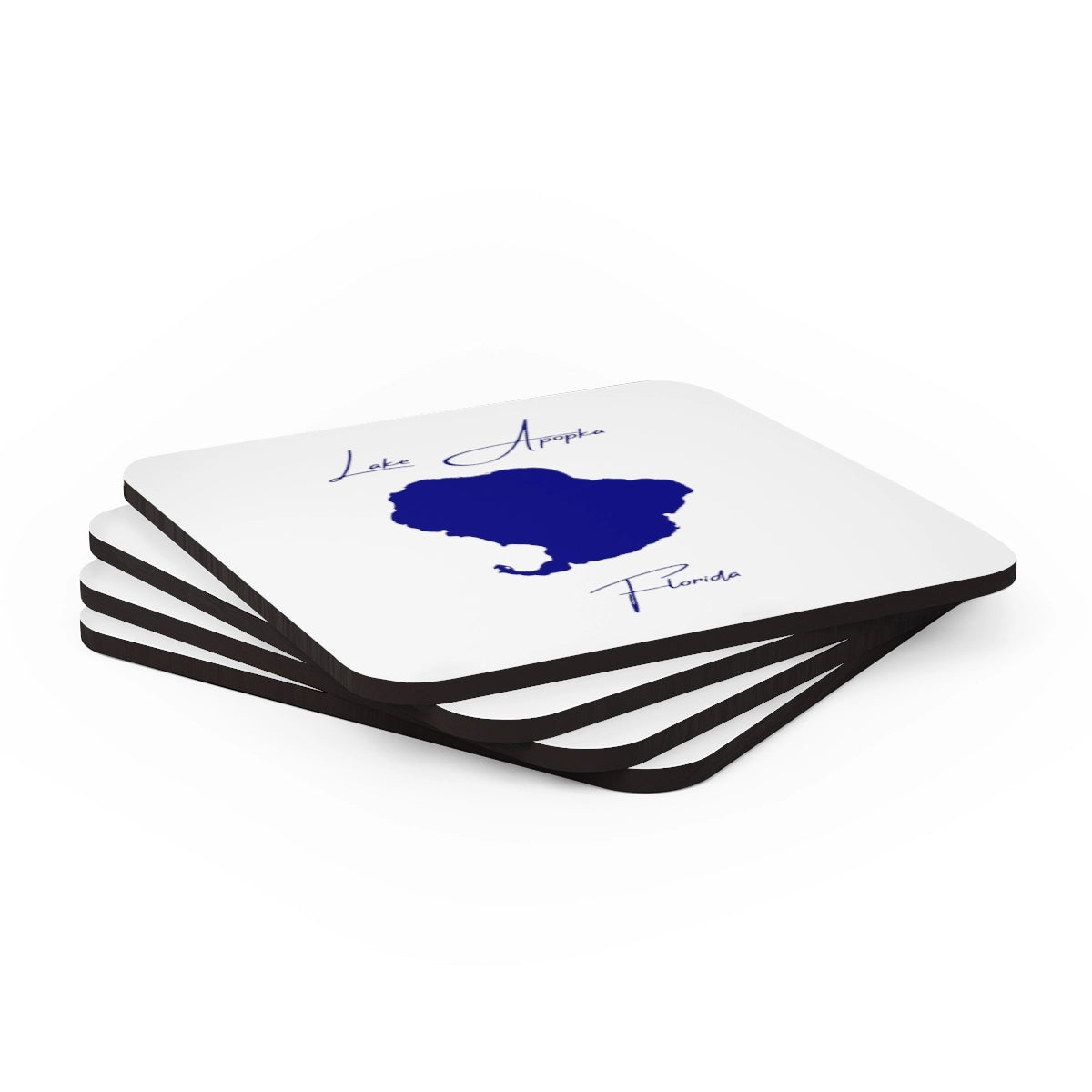 Florida  Lake  Apopka  Coaster  Set  front  position  view  from  stacked  3.75  x  3.75.webp