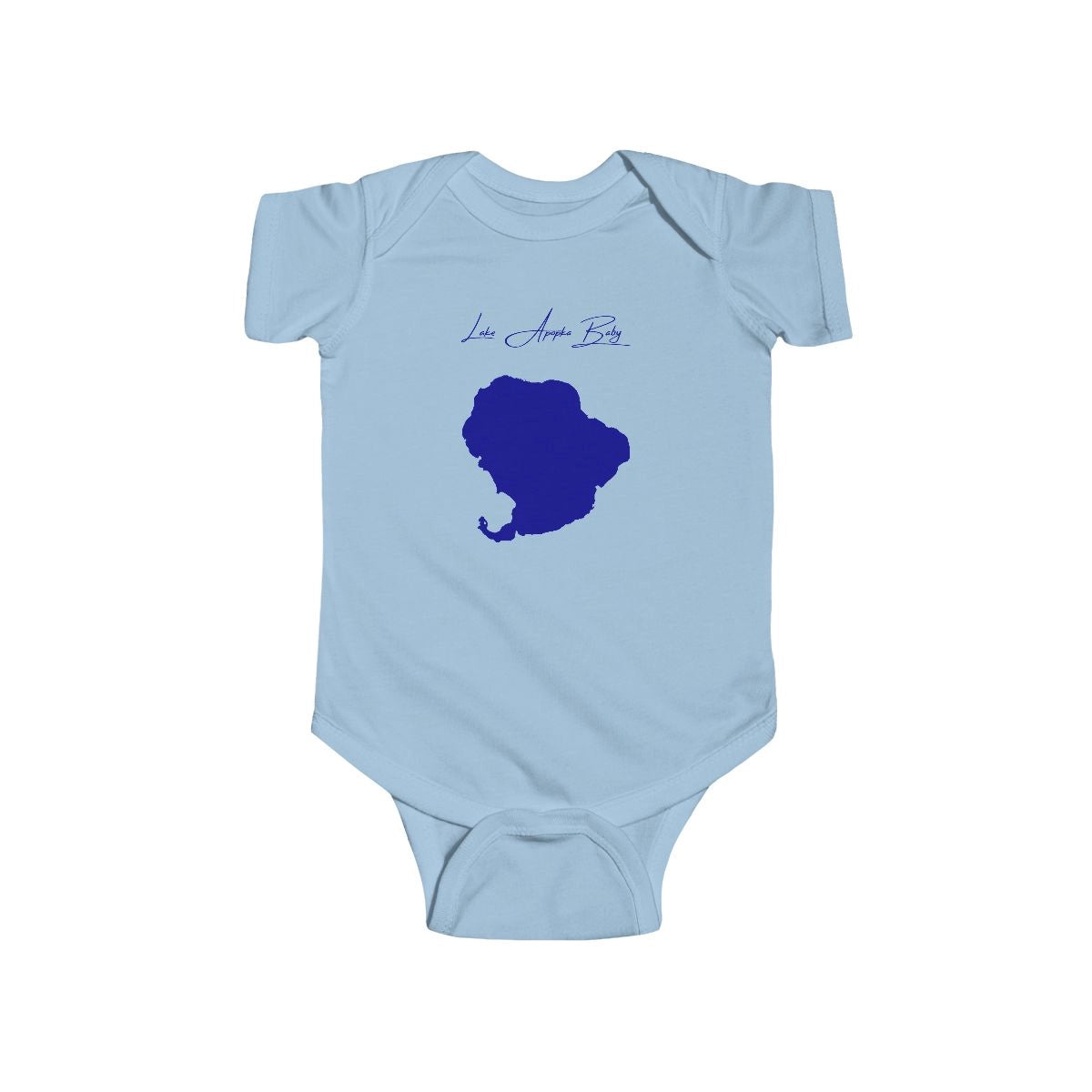 Florida  Lake  Apopka  Onesie  front  position  view  from  front  light  blue.webp