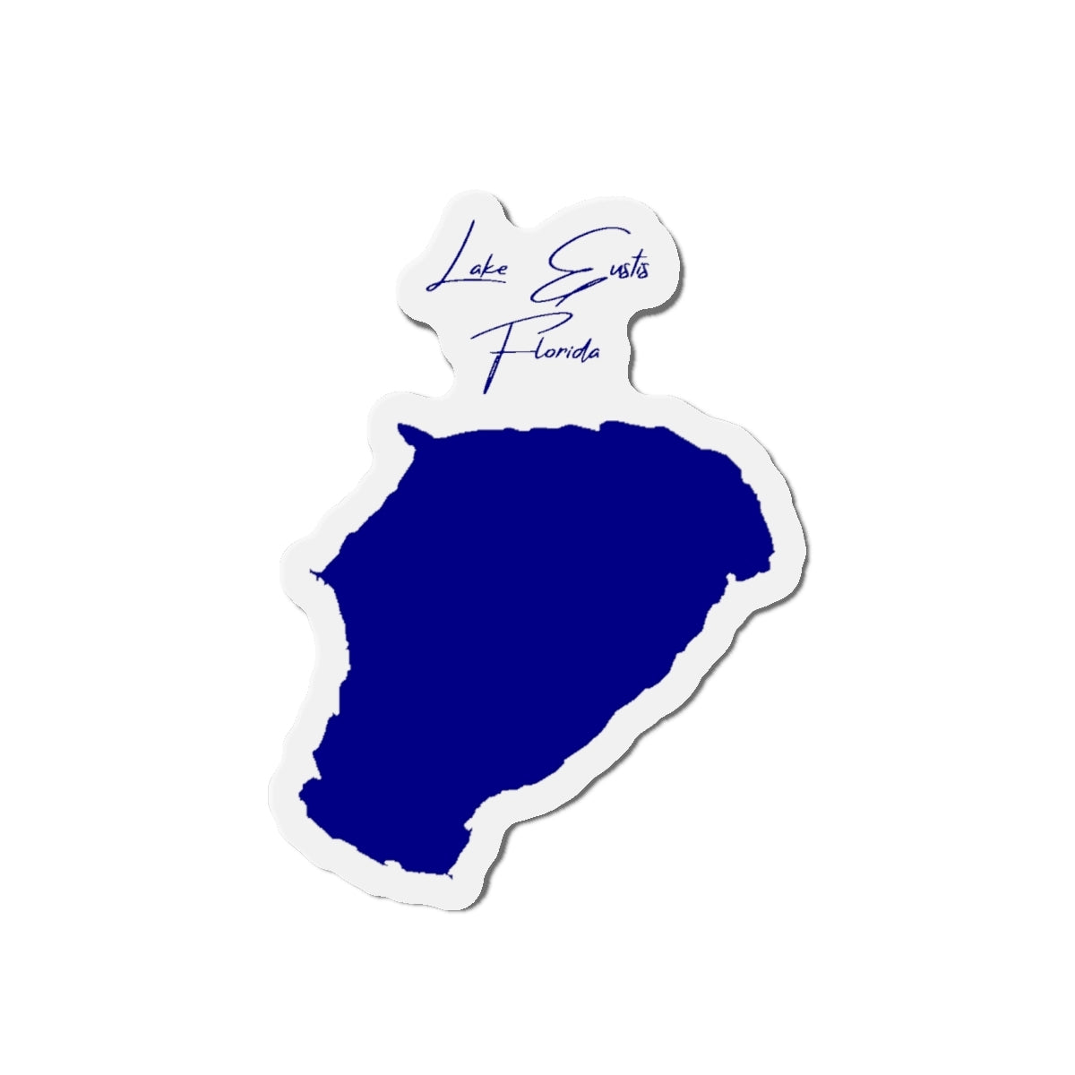 Florida  Lake  Eustis  Die  Cut  Magnet  front  position  view  from  front  4  x  4.webp