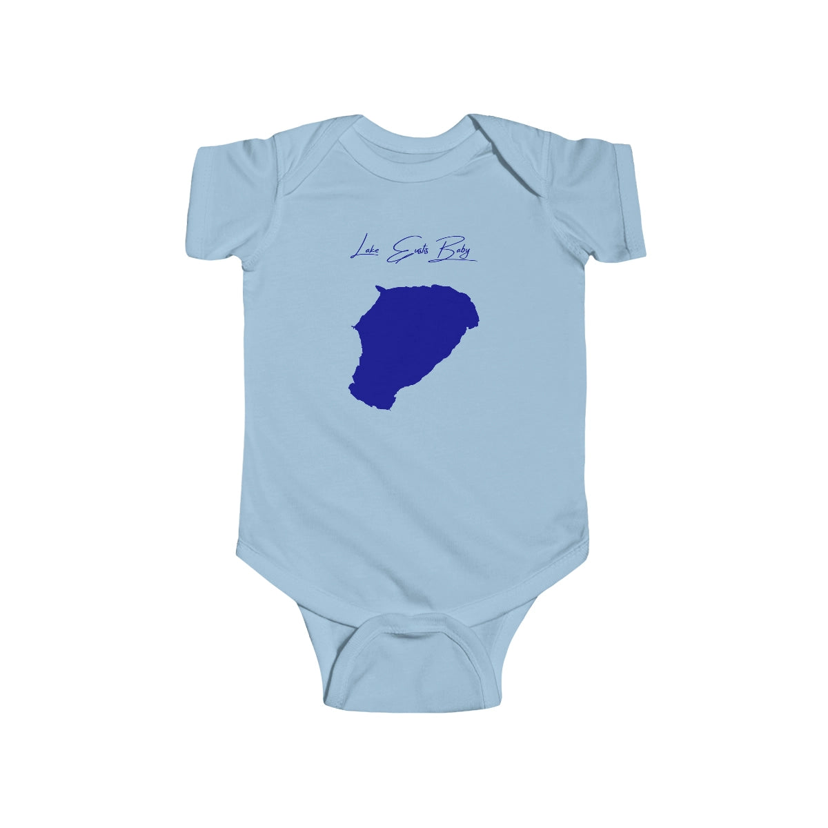 Florida  Lake  Eustis  Onesie  front  position  view  from  front  light  blue.webp
