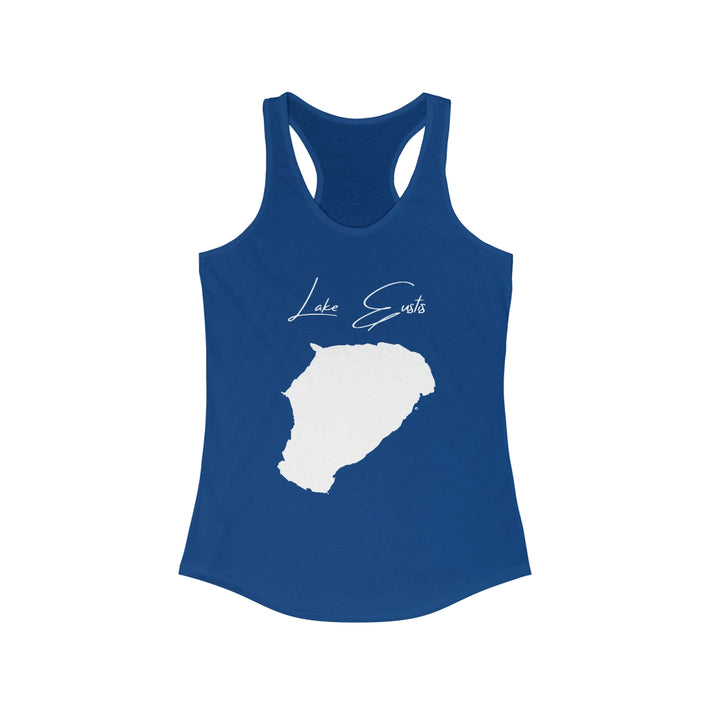 Florida  Lake  Eustis  Racerback-Tank  front  position  view  from  front  solid  royal.webp