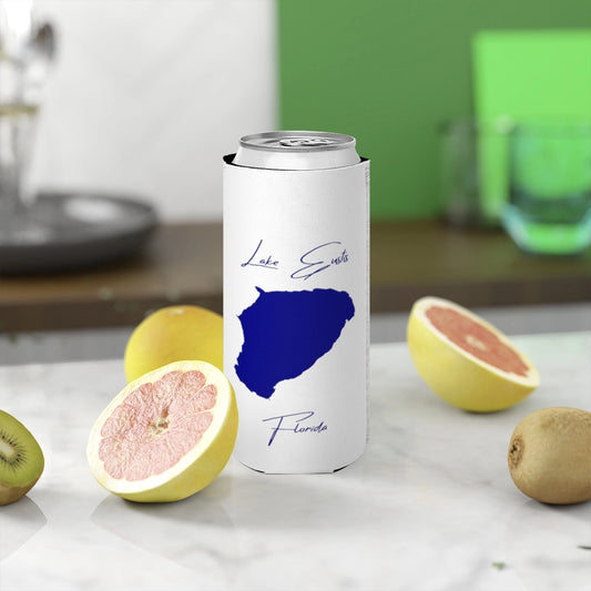 Florida  Lake  Eustis  Slim  Can  Koozie  front  position  view  from  context-2  white.webp