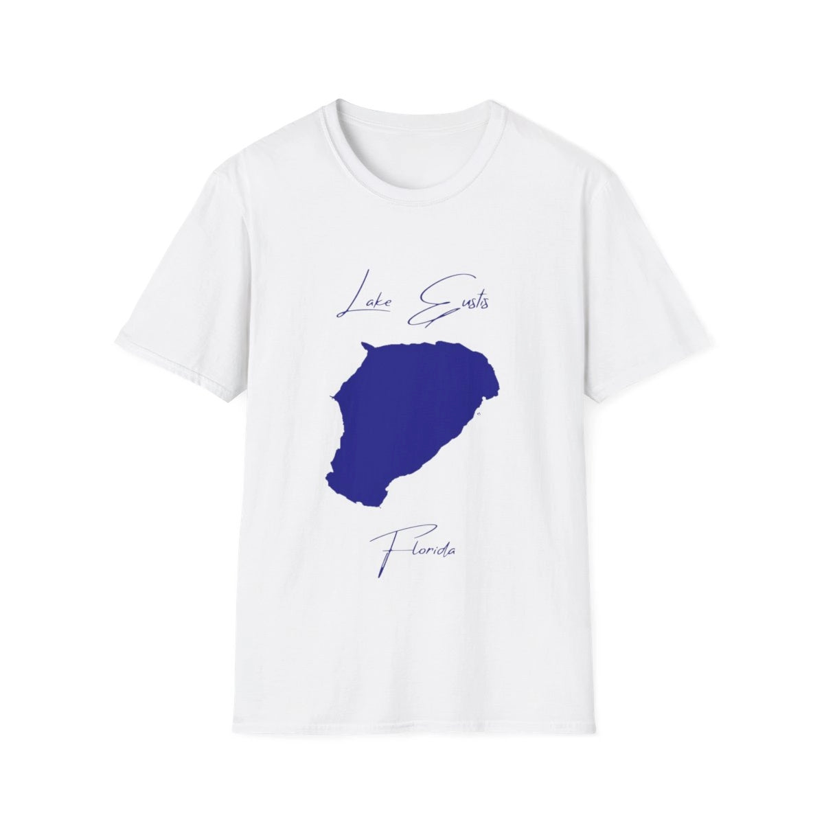 Florida  Lake  Eustis  T-shirt  front  position  view  from  front  white.webp