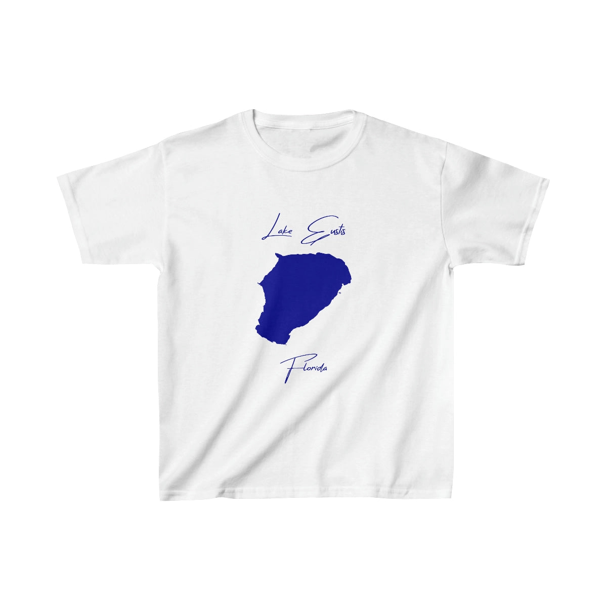 Florida  Lake  Eustis  Youth  T-shirt  front  position  view  from  front  white.webp
