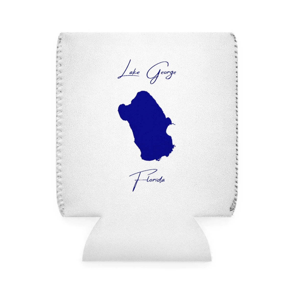 Florida  Lake  George  Can  Koozie  front  position  view  from  front-1  white.webp