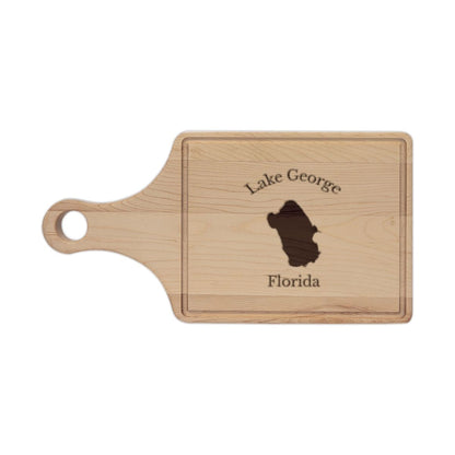 Florida  Lake  George  Engraved  Cutting  Board  front  position  view  from  front  maple.webp
