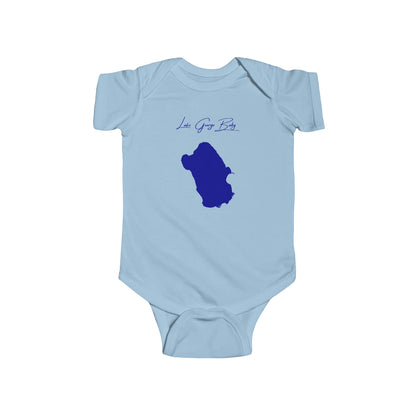 Florida  Lake  George  Onesie  front  position  view  from  front  light  blue.webp