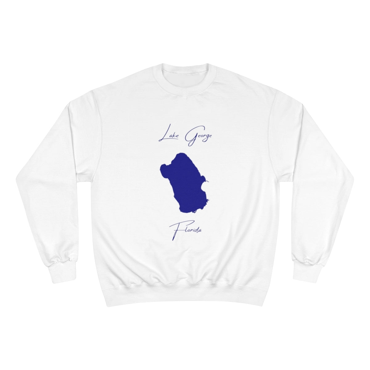 Florida  Lake  George  Sweatshirt  front  position  view  from  front  white.webp