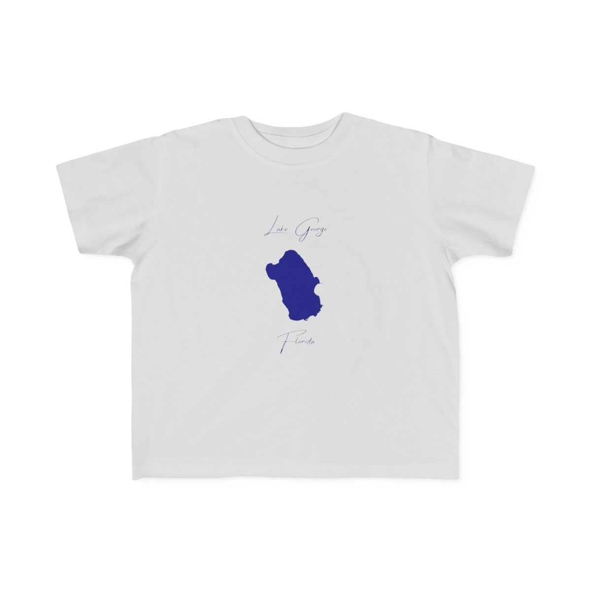 Florida  Lake  George  Toddler  T-shirt  front  position  view  from  front  silver.webp