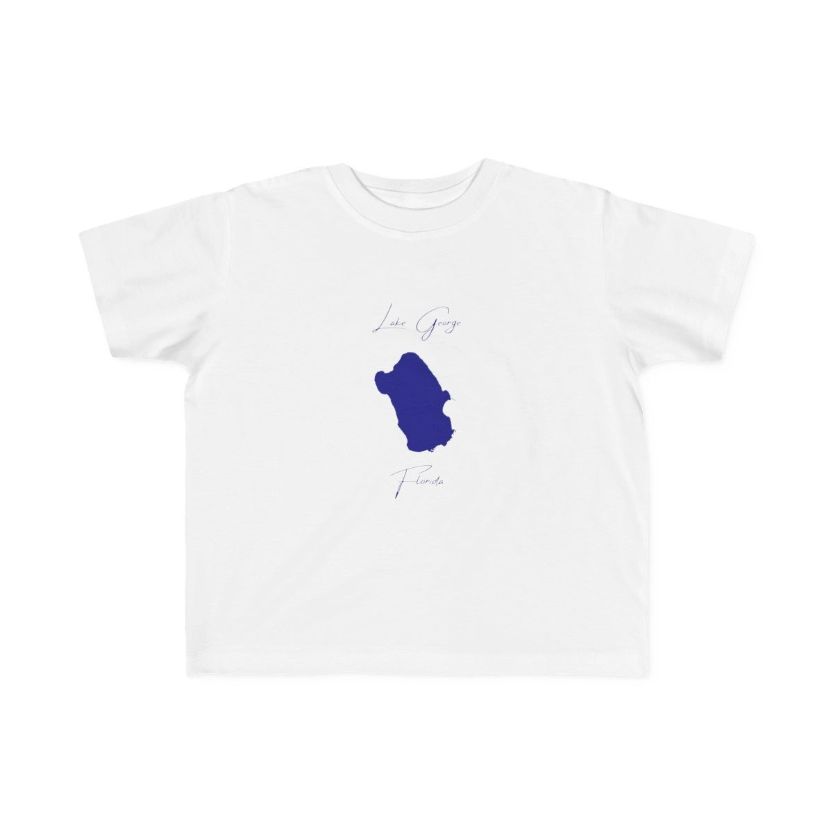 Florida  Lake  George  Toddler  T-shirt  front  position  view  from  front  white.webp