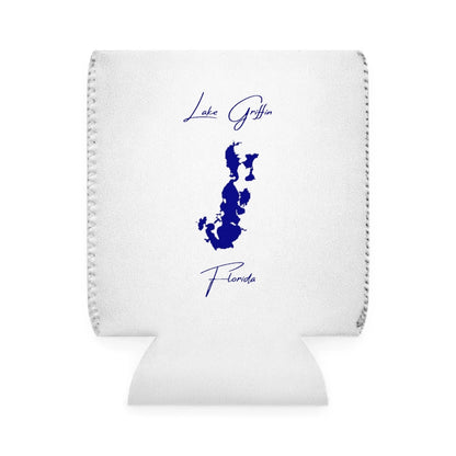 Florida  Lake  Griffin  Can  Koozie  front  position  view  from  front-1  white.webp