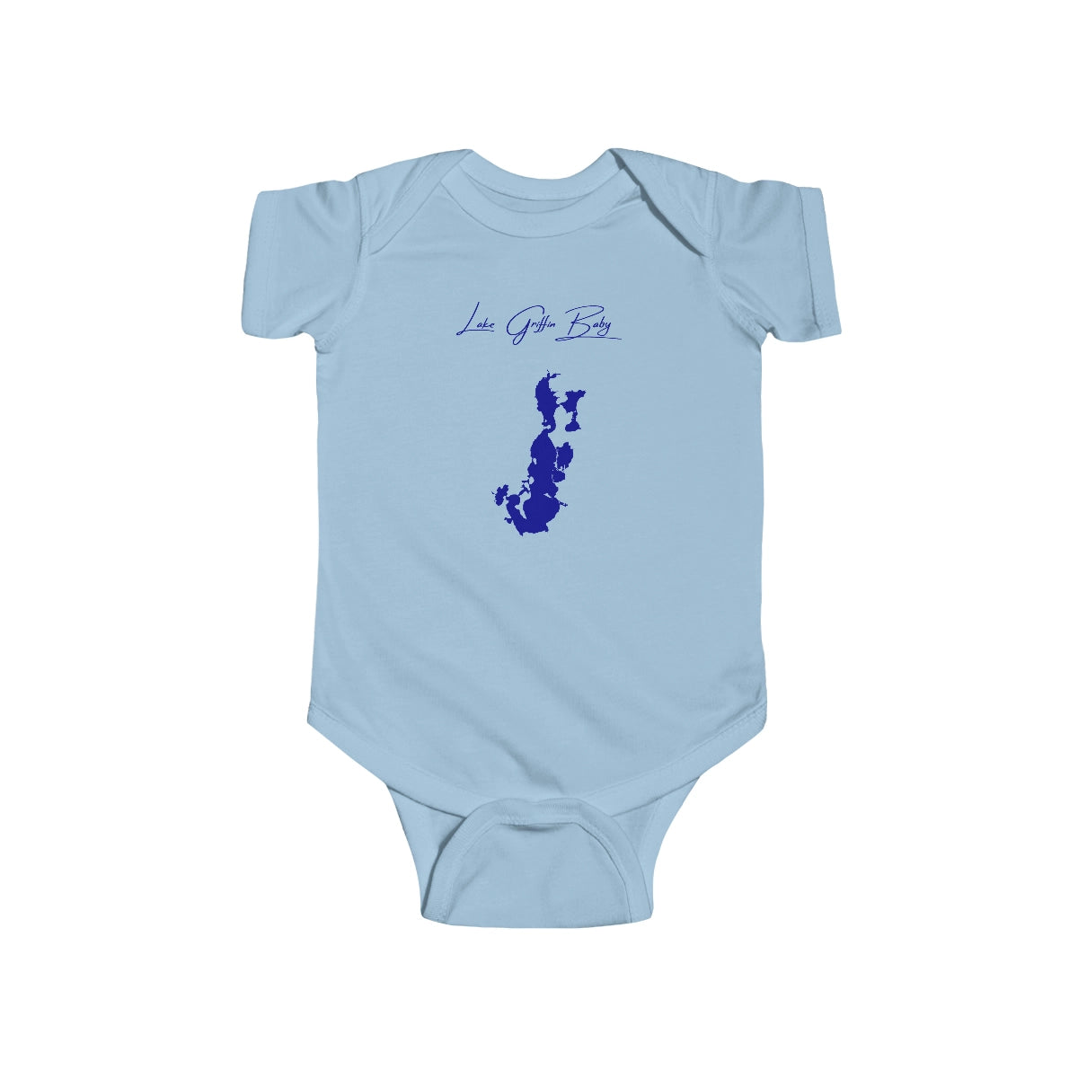 Florida  Lake  Griffin  Onesie  front  position  view  from  front  light  blue.webp