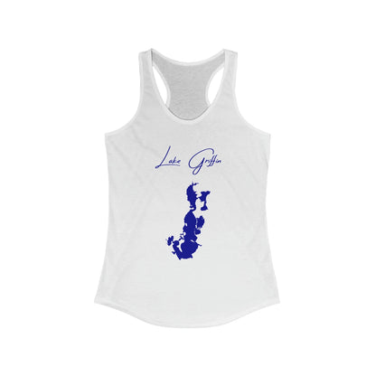 Florida  Lake  Griffin  Racerback-Tank  front  position  view  from  front  solid  white.webp