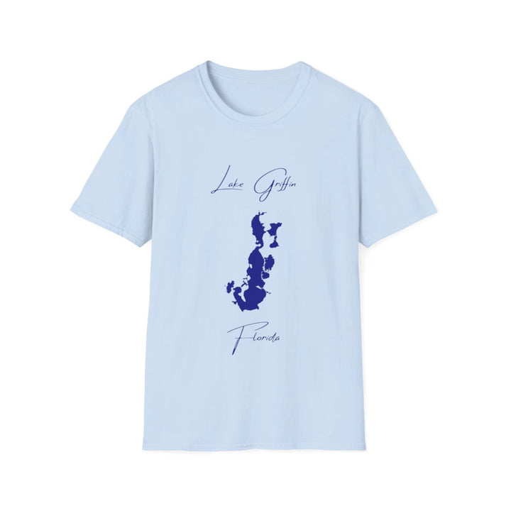 Florida  Lake  Griffin  T-shirt  front  position  view  from  front  light  blue.webp