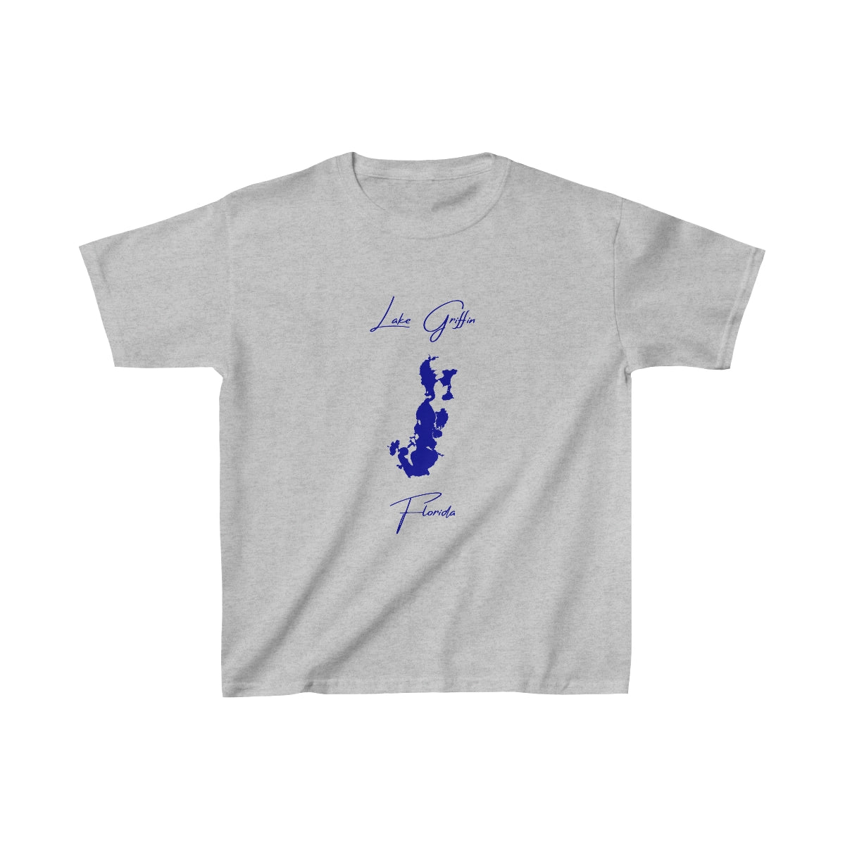 Florida  Lake  Griffin  Youth  T-shirt  front  position  view  from  front  sport  grey.webp