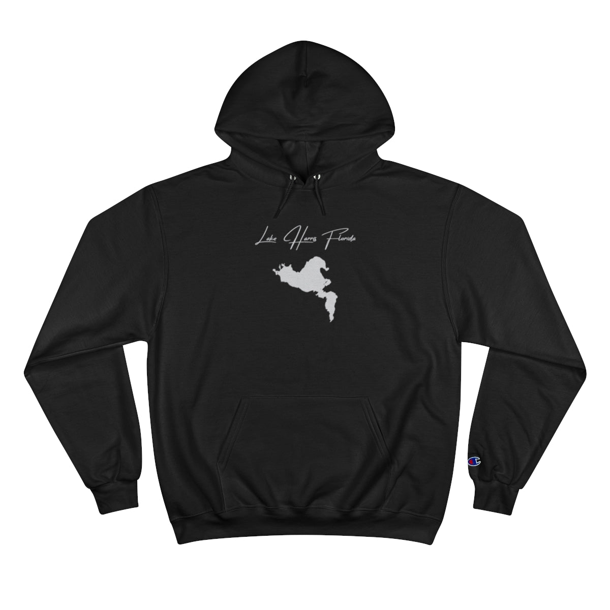 Florida  Lake  Harris  Hoodie  front  position  view  from  front  black.webp