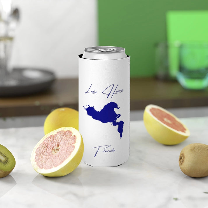 Florida  Lake  Harris  Slim  Can  Koozie  front  position  view  from  context-2  white.webp