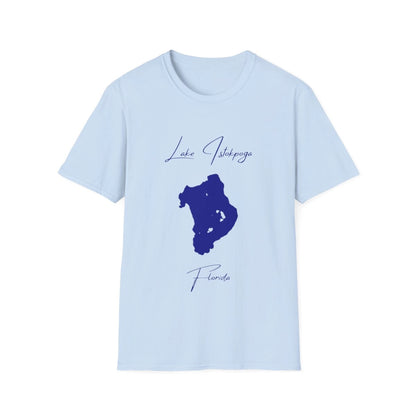 Florida  Lake  Istokpoga  T-shirt  front  position  view  from  front  light  blue.webp