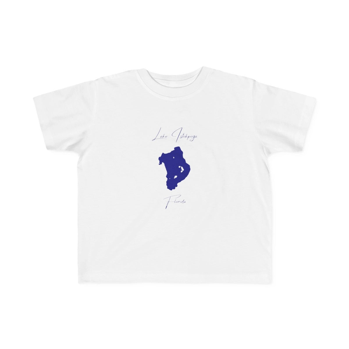 Florida  Lake  Istokpoga  Toddler  T-shirt  front  position  view  from  front  white.webp