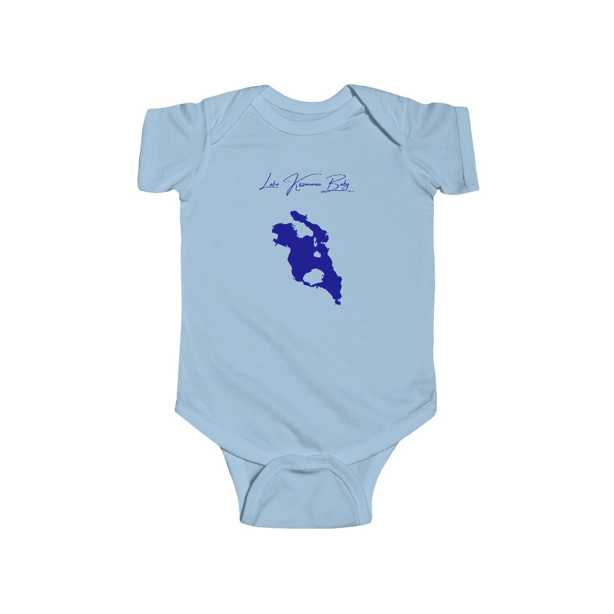 Florida  Lake  Kissimmee  Onesie  front  position  view  from  front  light  blue.webp