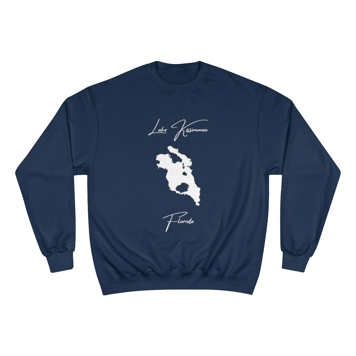 Florida  Lake  Kissimmee  Sweatshirt  front  position  view  from  front  navy.webp