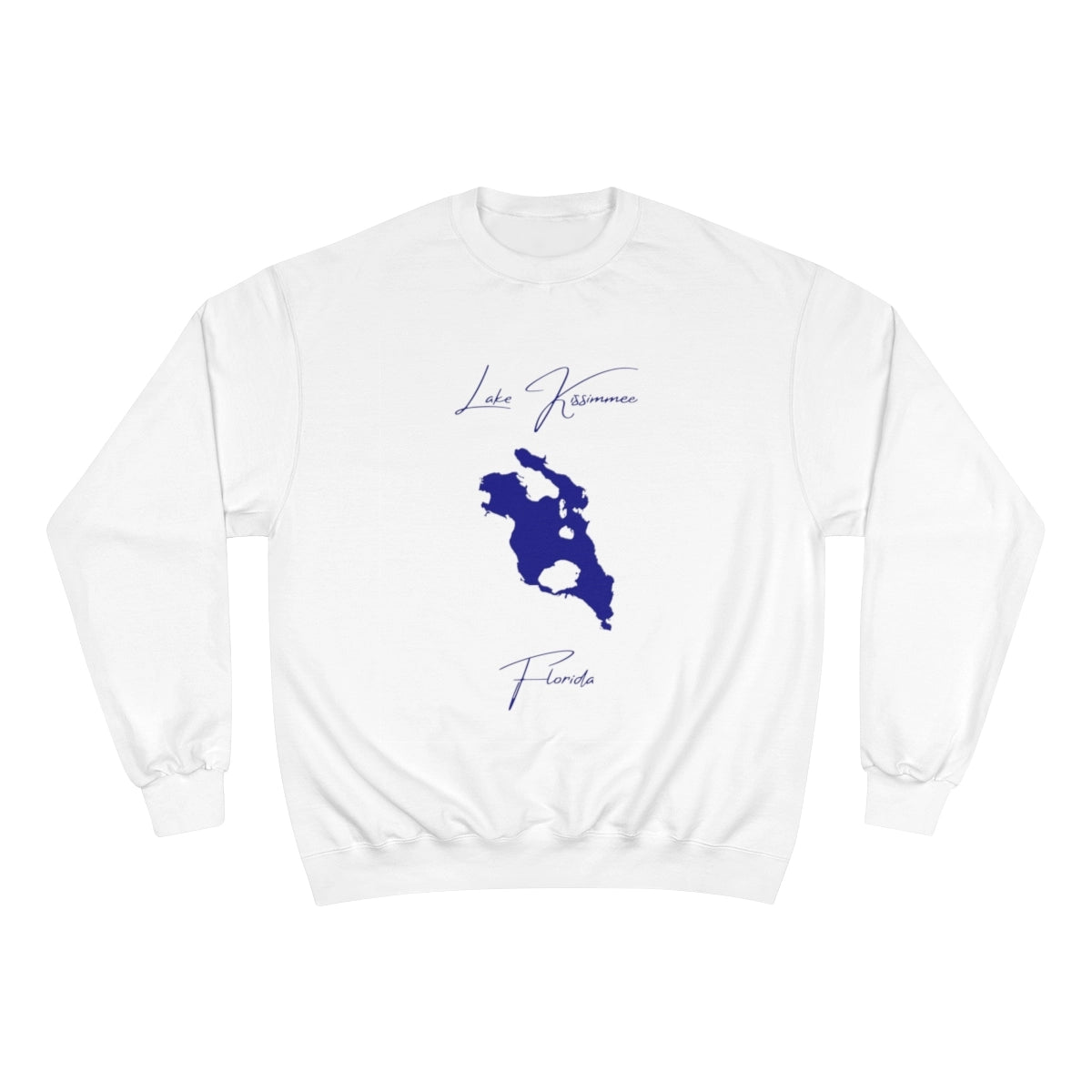 Florida  Lake  Kissimmee  Sweatshirt  front  position  view  from  front  white.webp