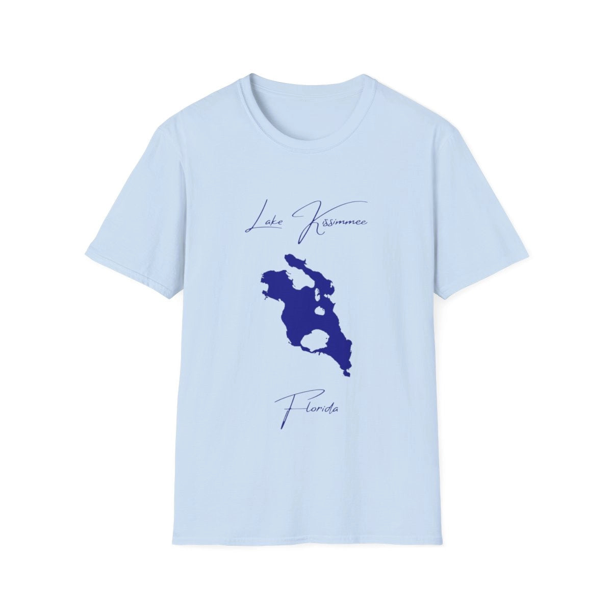 Florida  Lake  Kissimmee  T-shirt  front  position  view  from  front  light  blue.webp