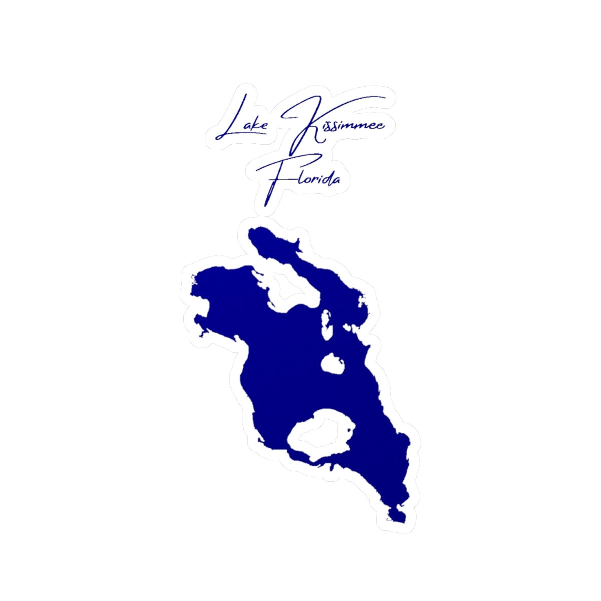Florida  Lake  Kissimmee  Vinyl  Decal  other  position  view  from  front  4  x  6.webp
