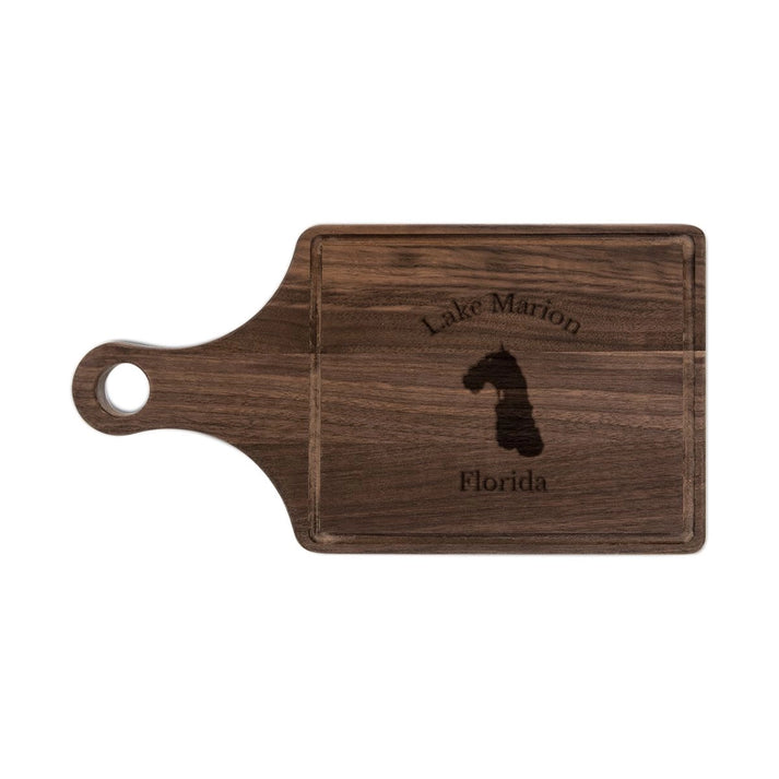 Florida  Lake  Marion  Engraved  Cutting  Board  front  position  view  from  front  walnut.webp