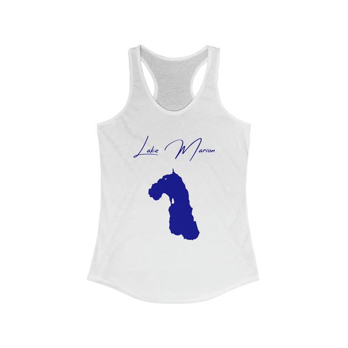 Florida  Lake  Marion  Racerback-Tank  front  position  view  from  front  solid  white.webp